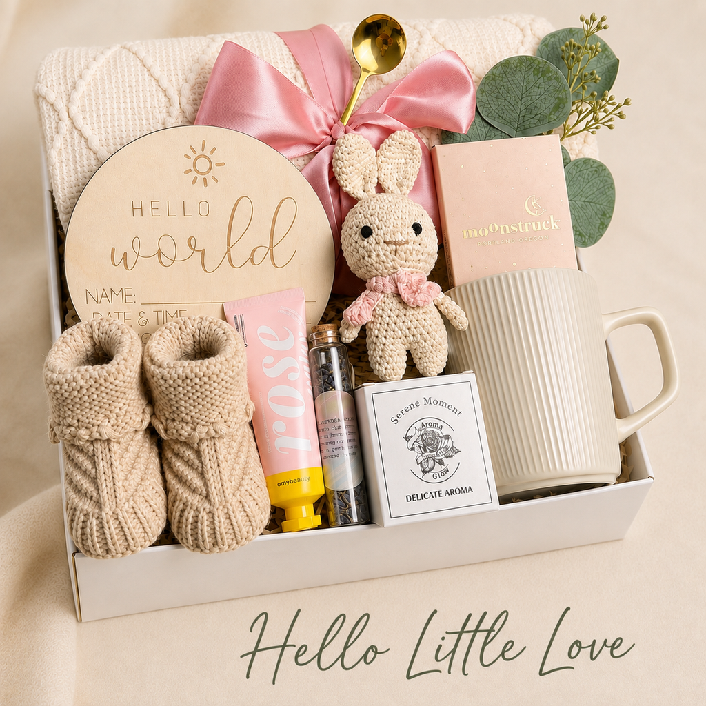 Hello Little Love — Pink Mom & Baby Gift Box