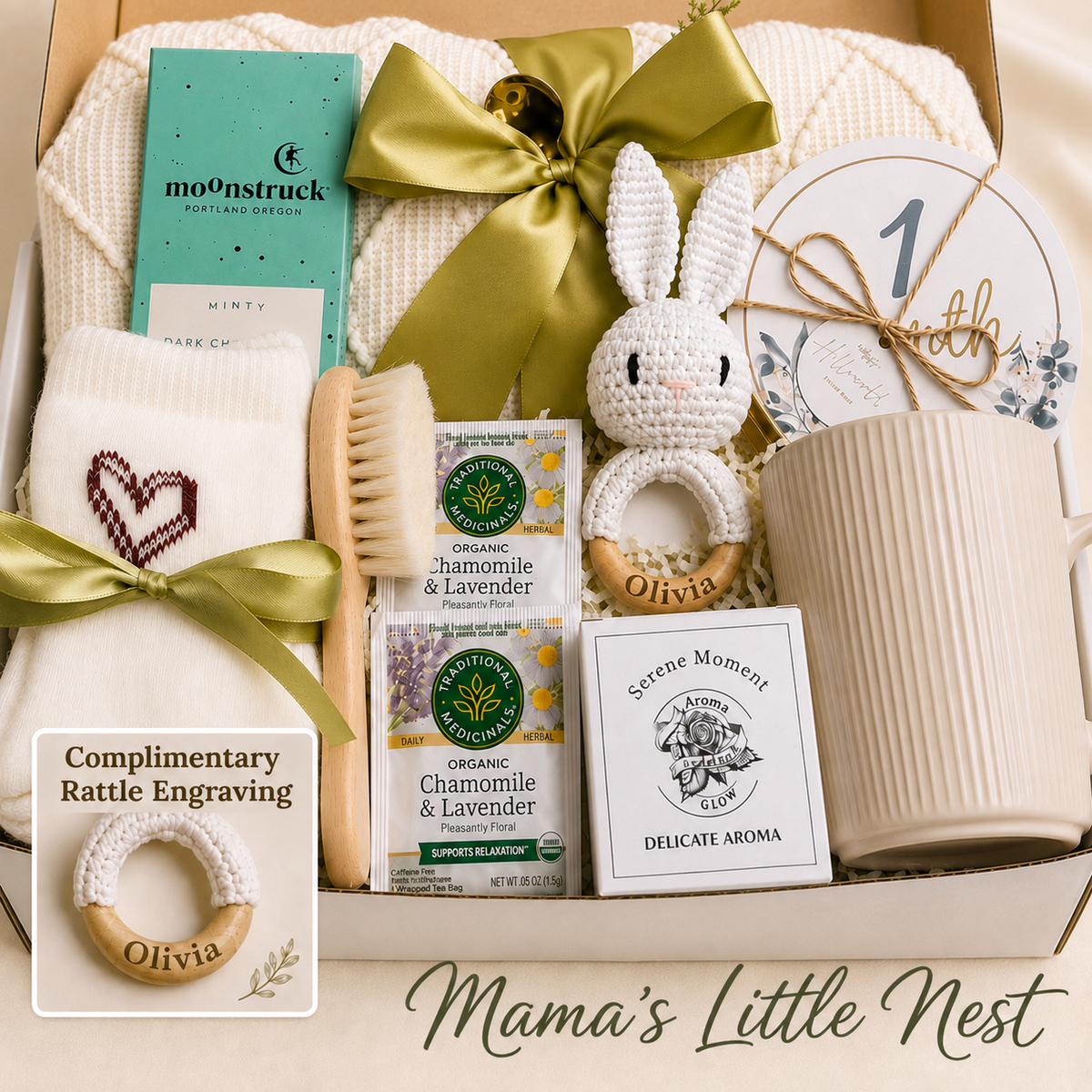 Mama’s Little Nest — Sage Mom & Baby Gift Box
