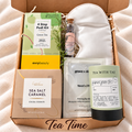 Tea Time Self-Care Gift Box with Green Tea & Cookies