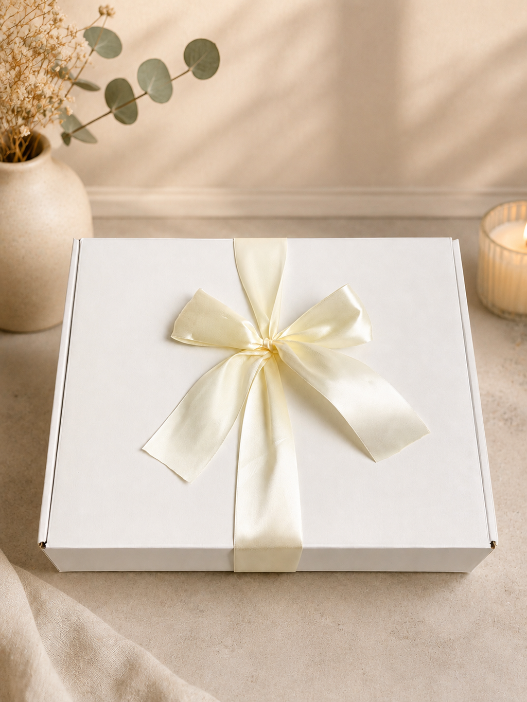 Beautiful Beginnings — Beige Mom & Baby Gift Box