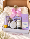 Rest & Relax — Lavender Self-Care Gift Box with Blanket & Candle