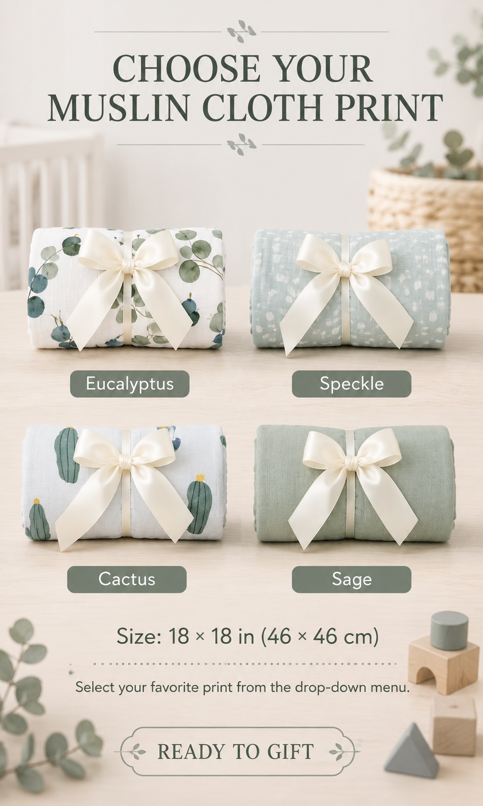 Personalized Neutral Baby Shower Gift Box with Beige Romper, Crochet Bunny & New Mom Treats