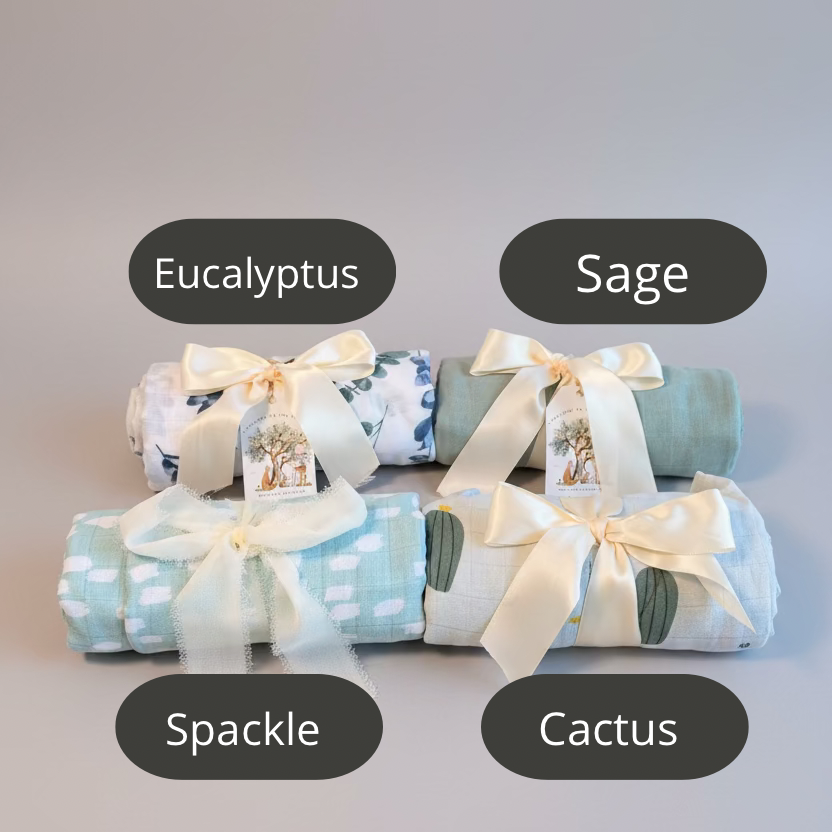 Muslin Swaddle Blanket – Choose Your Print, Soft Organic Cotton Baby Swaddle, Newborn Receiving Blanket, Baby Shower Gift
