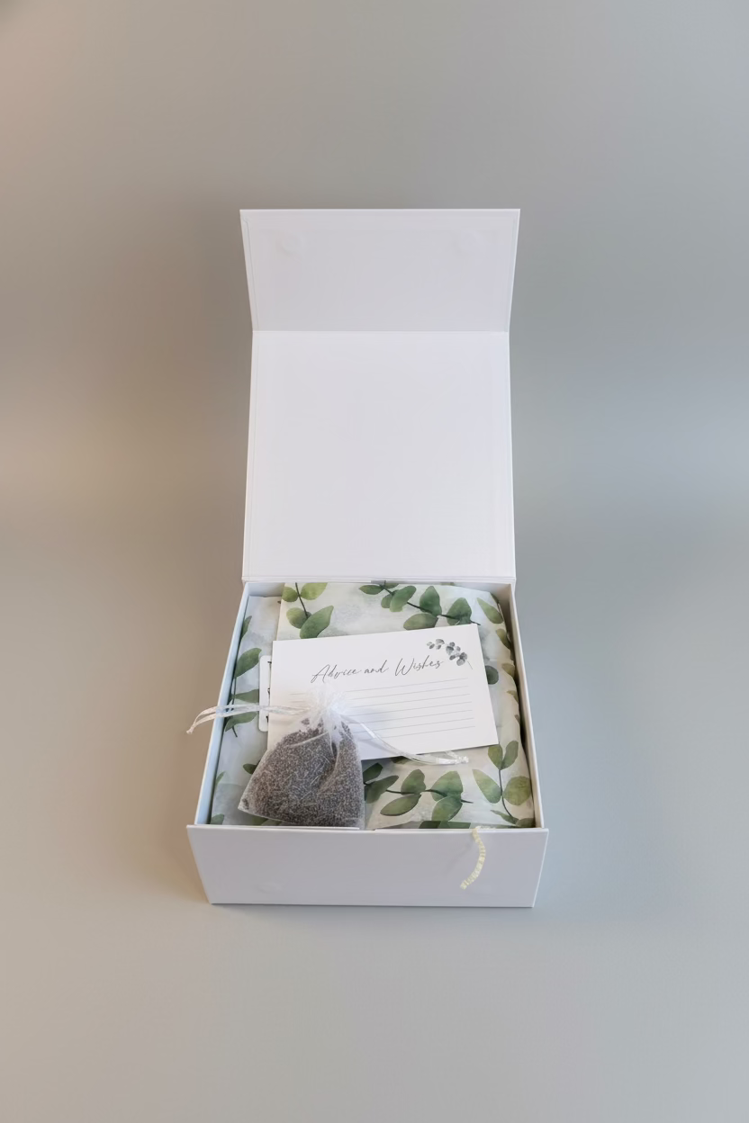 Basic Baby Gift Box with Luxury Magnetic Keepsake Box  - Forest Bunny🌲✨🐰