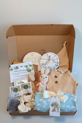 Newborn Gift Set | Luxury Baby Shower Gift | Personalized Baby Keepsake Box | Gender Neutral Baby Gift | New Mom & Baby Care Package