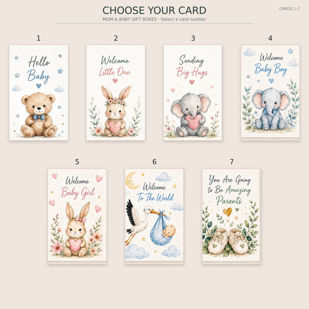 Beautiful Beginnings — Beige Mom & Baby Gift Box